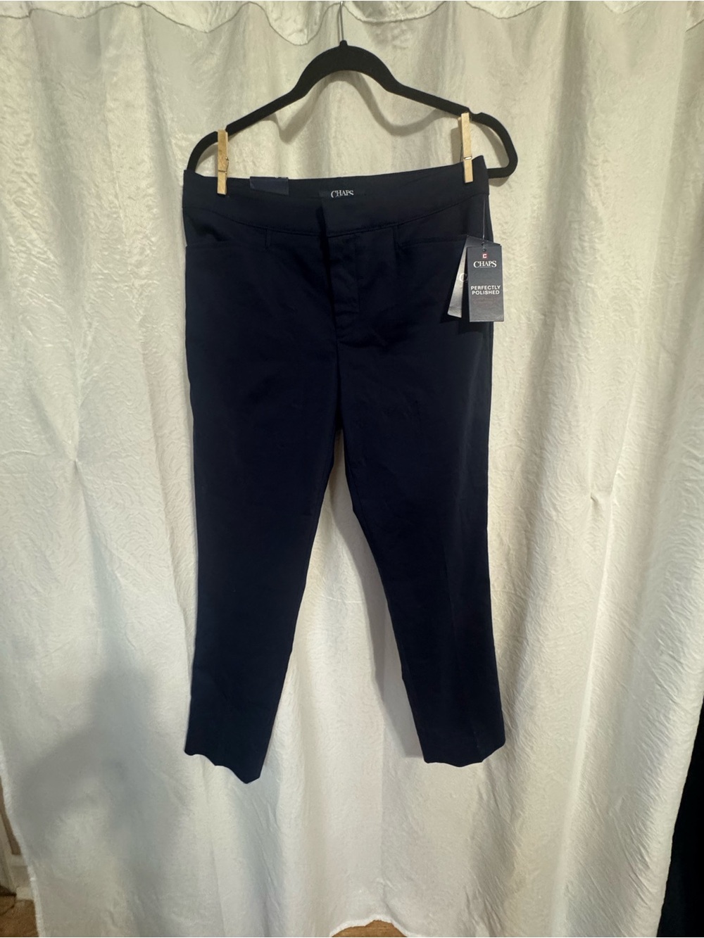 Chaps Women's Navy Cropped Stretch Jeans